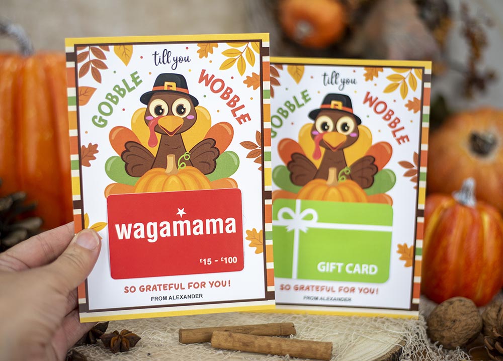 printable thanksgiving gift card holder